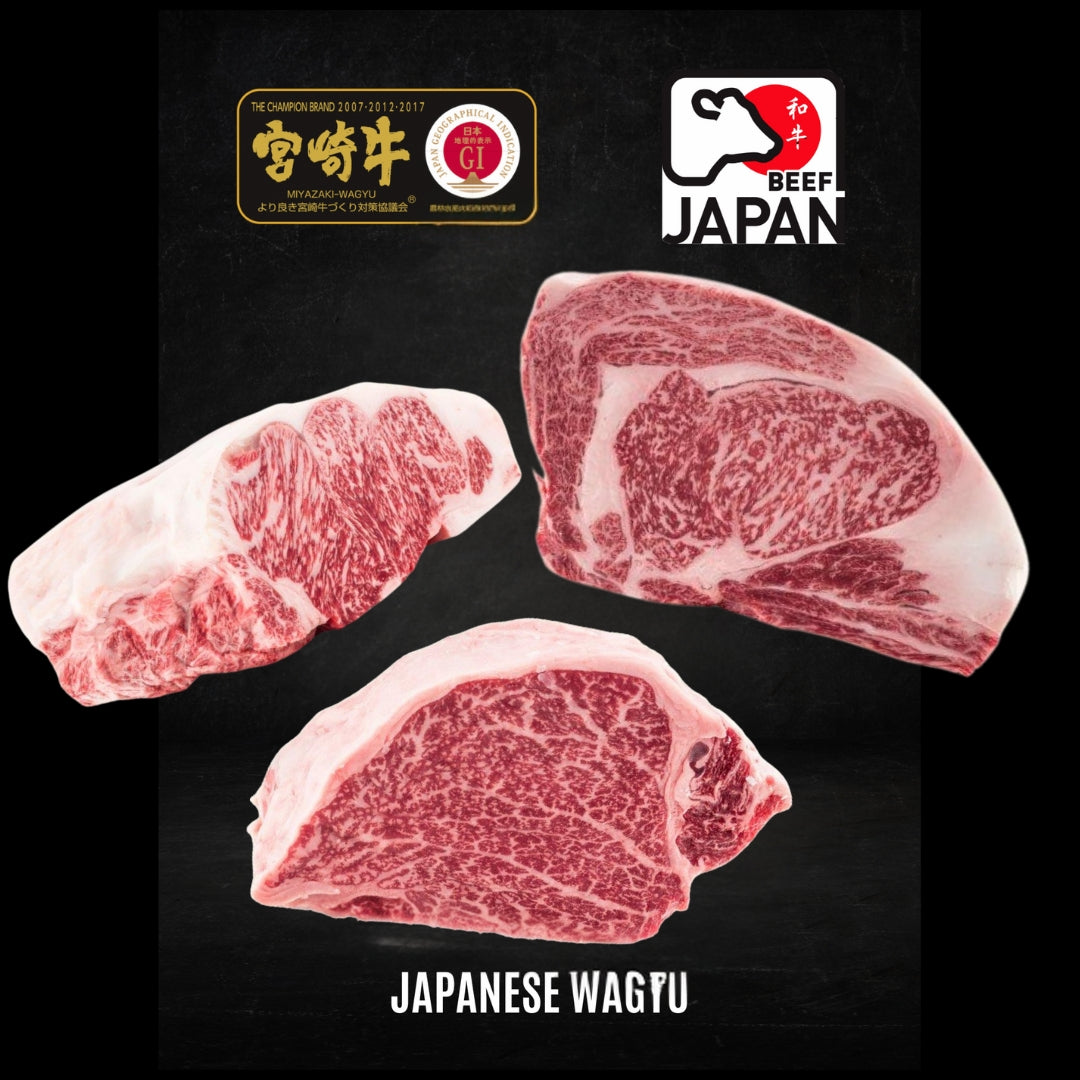 Magic Box - ca. 2,3 KG Striploin, ca. 2,3 KG Rib Eye, ca. 4,8 KG Filet Wagyu A5 BMS 8-12 Japan
